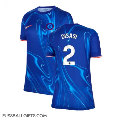 Chelsea Axel Disasi #2 Fußballbekleidung Heimtrikot Damen 2024-25 Kurzarm